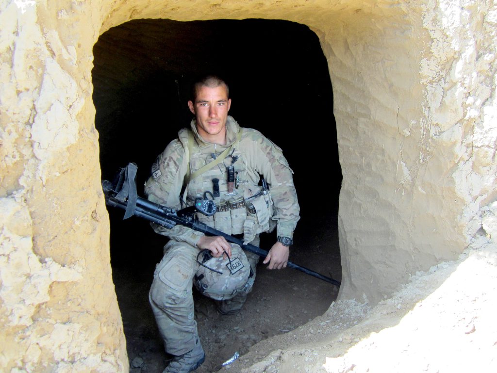 Sapper David Wood while on his second tour of Afghanistan in 2012. Photo Contributed Sapper David Wood while on his second tour of Afghanistan in 2012. Photo Contributed