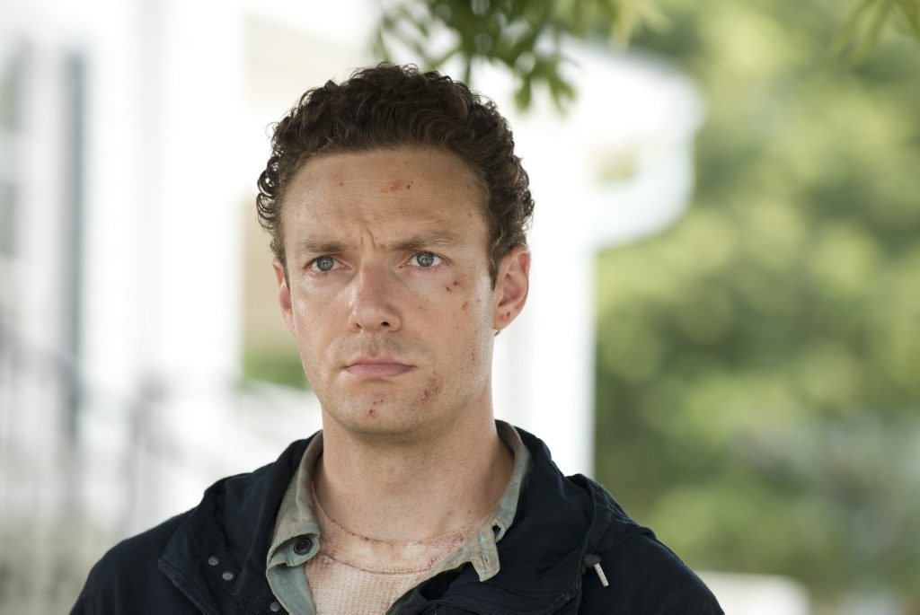Ross Marquand as Aaron in The Walking Dead's Now (Season 6, Episode 5). Photo Credit: Gene Page/AMC. Supplied by Foxtel. Photo Contributed Ross Marquand as Aaron in The Walking Dead's Now (Season 6, Episode 5). Photo Credit: Gene Page/AMC. Supplied by Foxtel. Photo Contributed