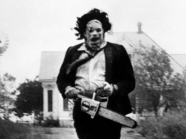 Gunnar Hansen as 'Leatherface' in The Texas Chain Saw Massacre Gunnar Hansen as 'Leatherface' in The Texas Chain Saw Massacre