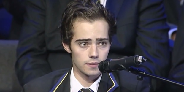 The teenager was diagnosed with Burkitt lymphoma - a fast-growing cancer which is fatal if left untreated - in late October. Photo / YouTube The teenager was diagnosed with Burkitt lymphoma - a fast-growing cancer which is fatal if left untreated - in late October. Photo / YouTube