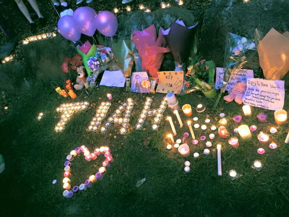 A beautiful tribute for Tiahleigh Palmer. Photo: Amanda Callaghan Styles via Facebook A beautiful tribute for Tiahleigh Palmer. Photo: Amanda Callaghan Styles via Facebook