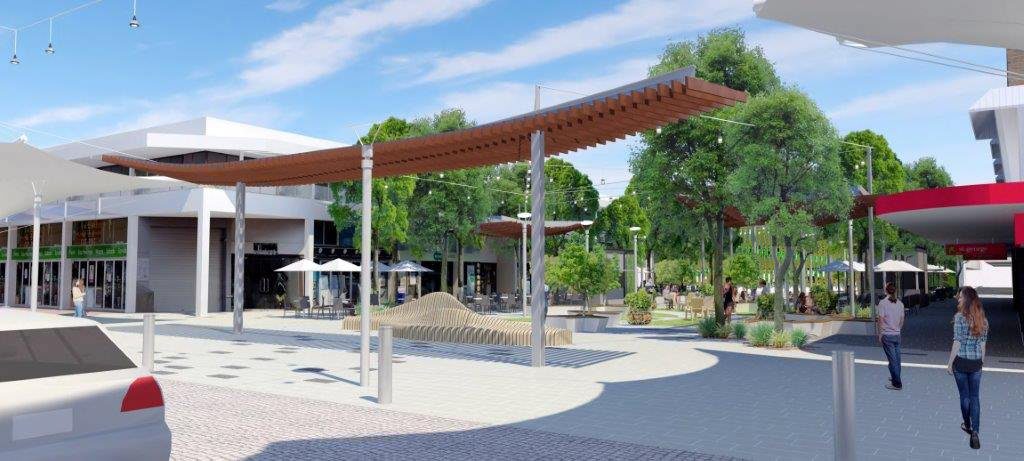 An artist's impression of an updated Coffs Harbour city square. An artist's impression of an updated Coffs Harbour city square.