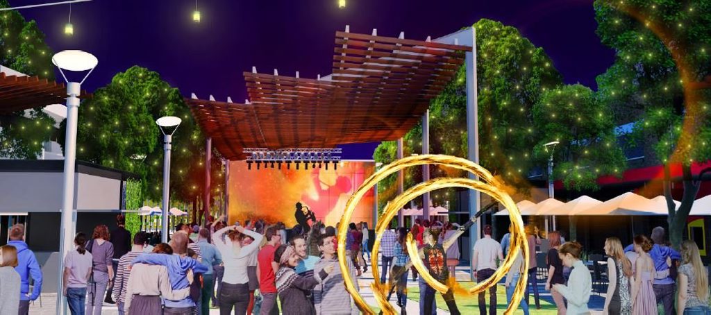 An artist's impression of an updated Coffs Harbour city square. An artist's impression of an updated Coffs Harbour city square.