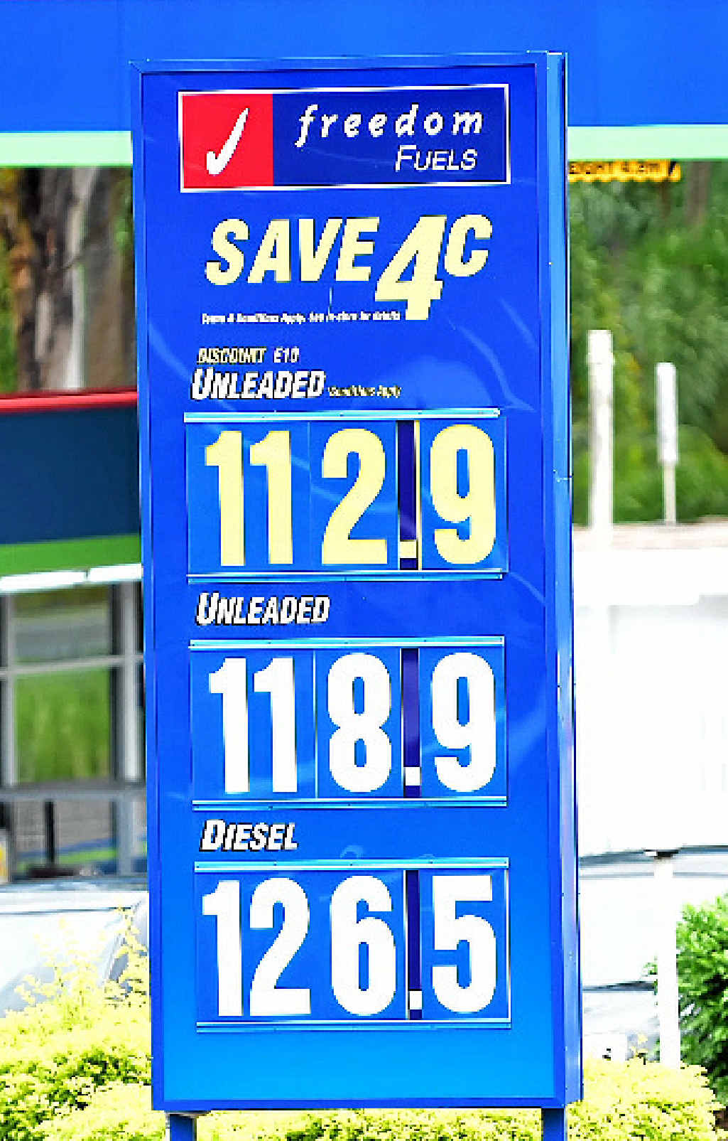 Freedom Fuels, Yandina. Freedom Fuels, Yandina.