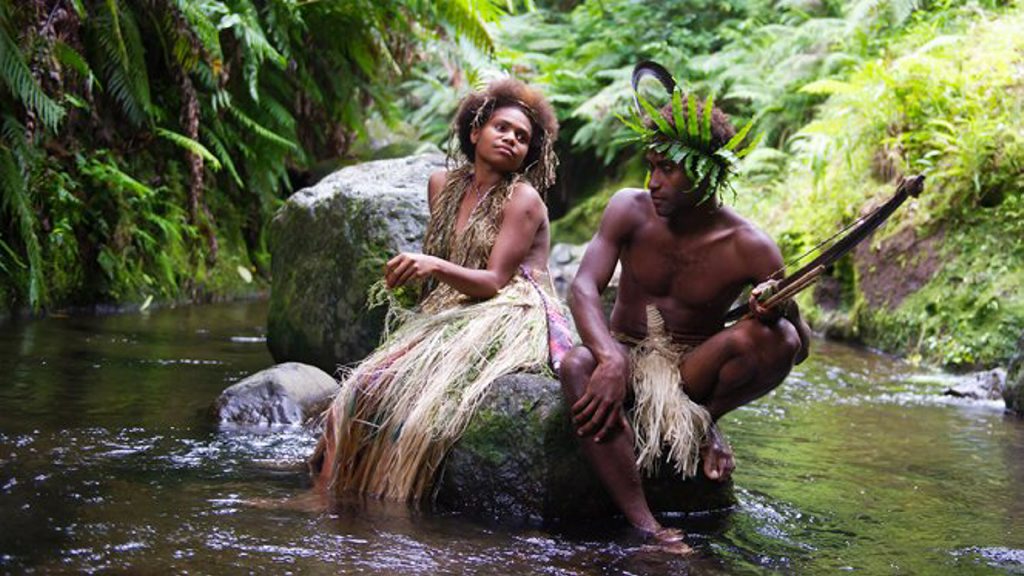 Wawa and Dain in a scene from the film Tanna (2015). Wawa and Dain in a scene from the film Tanna (2015).