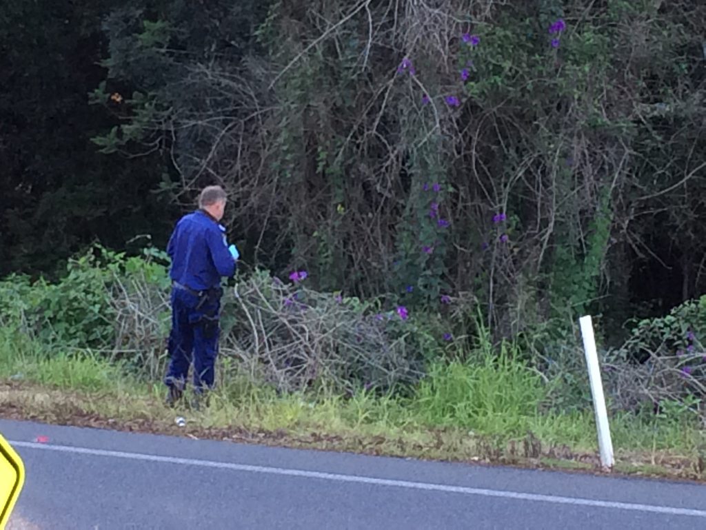 BODY FOUND: Police on the scene at Goonellabah where a 39 year old woman's remains were found. Photo Hamish Broome / The Northern Star BODY FOUND: Police on the scene at Goonellabah where a 39 year old woman's remains were found. Photo Hamish Broome / The Northern Star