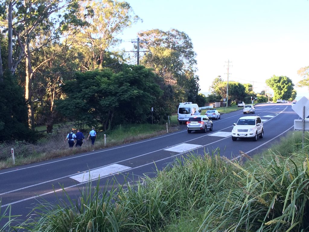 BODY FOUND: Police on the scene at Goonellabah where a 39 year old woman's remains were found. Photo Hamish Broome / The Northern Star BODY FOUND: Police on the scene at Goonellabah where a 39 year old woman's remains were found. Photo Hamish Broome / The Northern Star