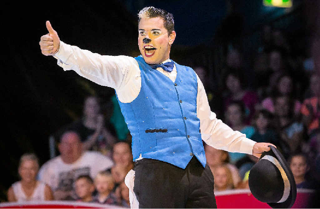 Brazilian circus performer Rafael Nino as Nino the clown. Brazilian circus performer Rafael Nino as Nino the clown.