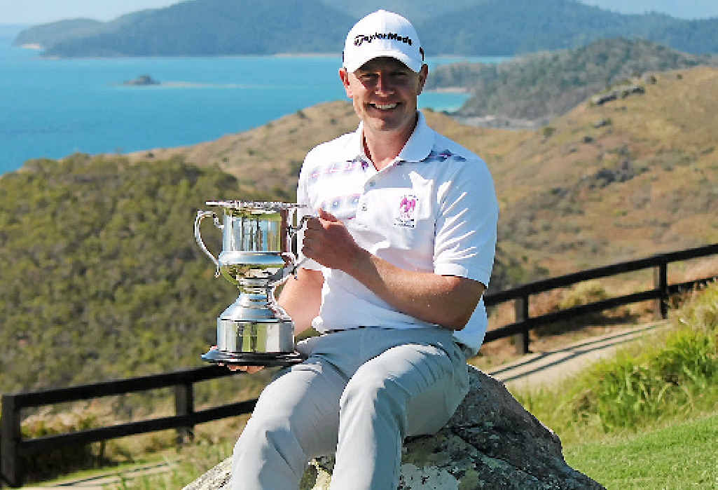 CALM AND COLLECTED: Matthew Docking made it back-to-back PGA Professionals Championship titles on Dent Island last week. Photo: PGA of Australia CALM AND COLLECTED: Matthew Docking made it back-to-back PGA Professionals Championship titles on Dent Island last week. Photo: PGA of Australia