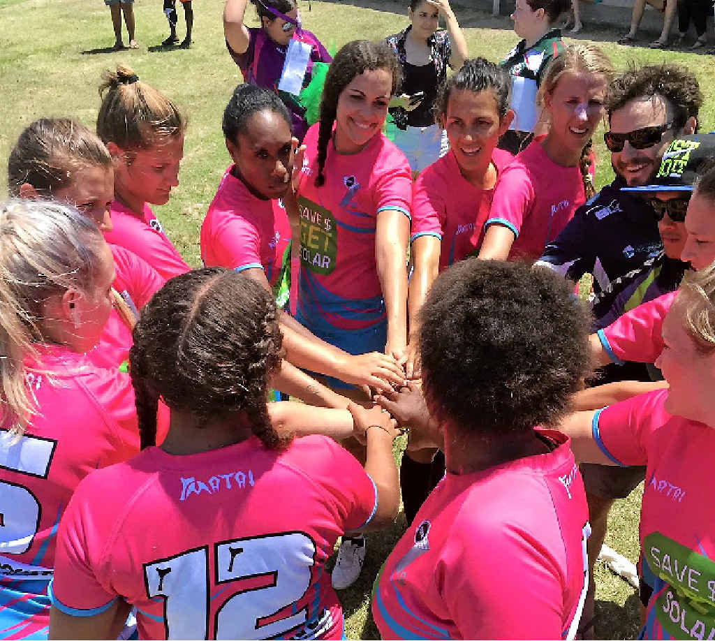 GO TEAM: The group of rugby 7s players from Bowen, Mackay and Whitsunday exceeded expectations at the Townsville 7s over the weekend. GO TEAM: The group of rugby 7s players from Bowen, Mackay and Whitsunday exceeded expectations at the Townsville 7s over the weekend.