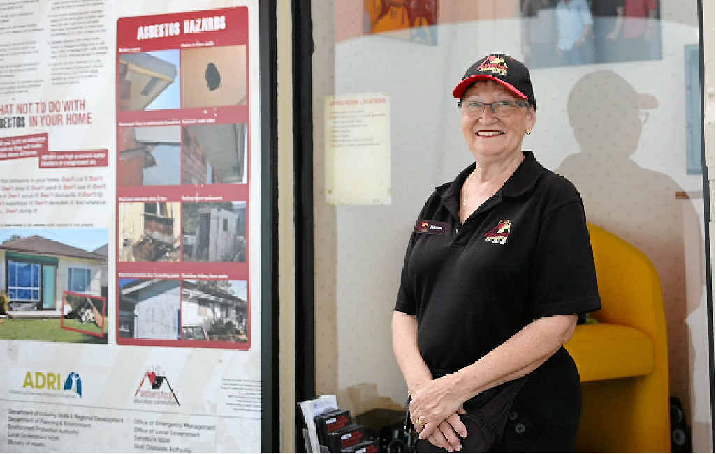 SAFETY FIRST: Karen Wicks with Betty the display home at Bunnings. SAFETY FIRST: Karen Wicks with Betty the display home at Bunnings.