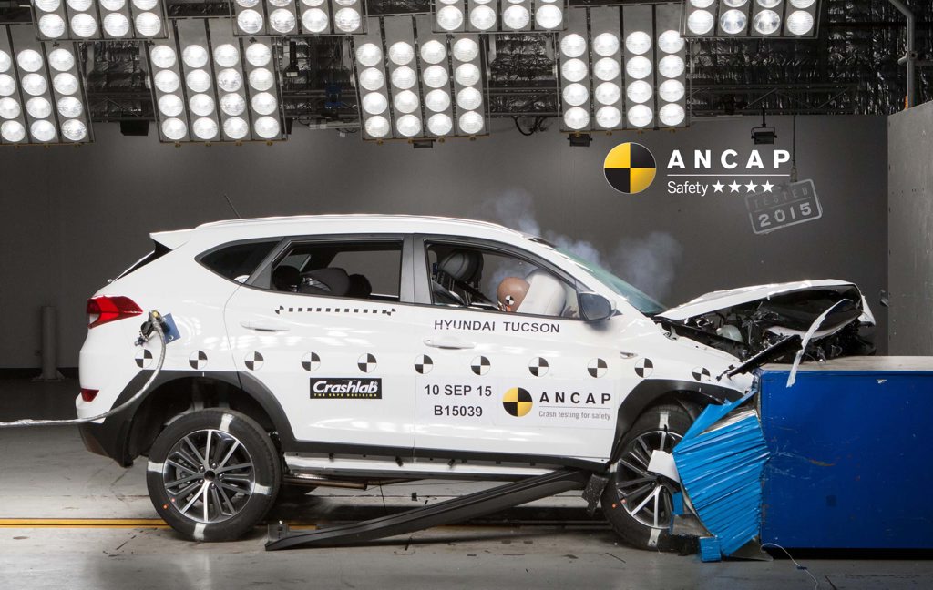 BAD RESULT: Hyundai said it will make design and production changes to its new Tucson SUV after it scored only 4 stars in ANCAP testing BAD RESULT: Hyundai said it will make design and production changes to its new Tucson SUV after it scored only 4 stars in ANCAP testing