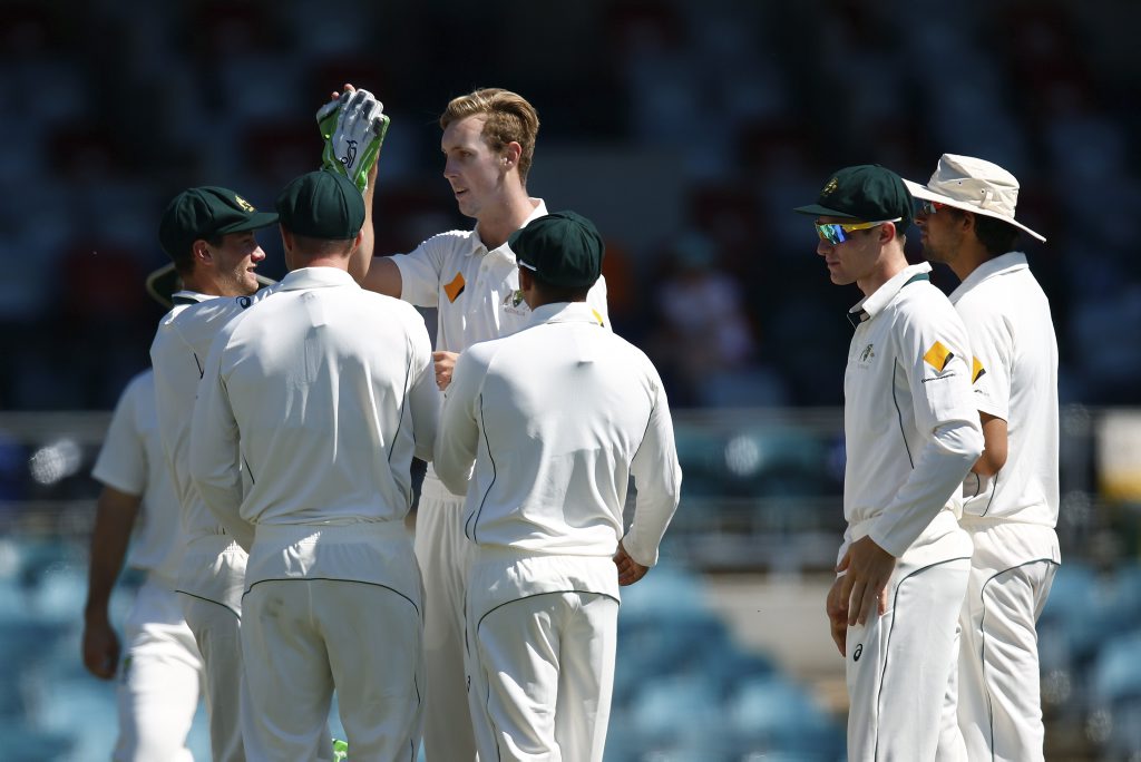 Man in the middle ... Billy Stanlake. Photo: AAP Man in the middle ... Billy Stanlake. Photo: AAP
