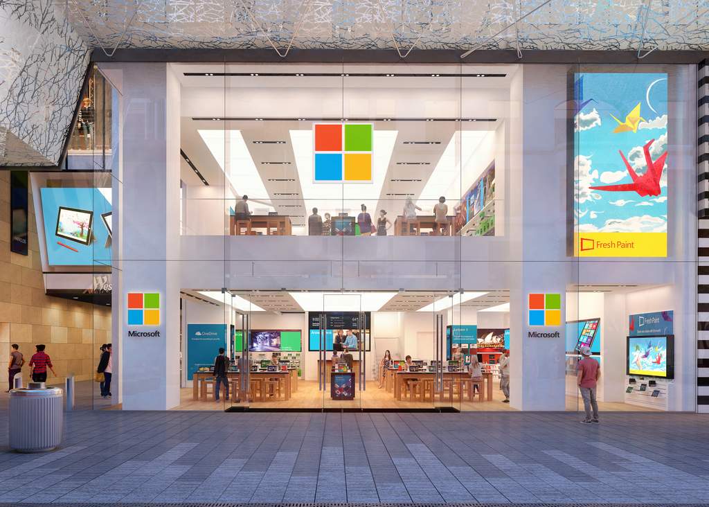 Microsoft flagship store Sydney Microsoft flagship store Sydney