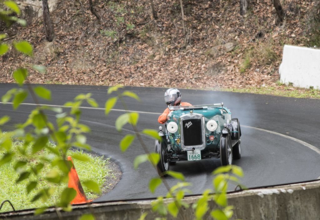 OLD TIMER: 1936 Austin 7 Special looks resplendent in full flight up Noosa's hill OLD TIMER: 1936 Austin 7 Special looks resplendent in full flight up Noosa's hill