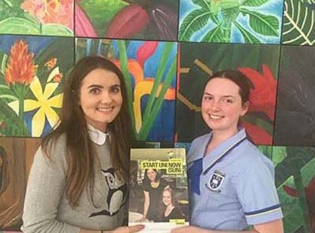 Brianna Baron from St Margaret Mary's College (right) was supported throughout her SUN journey by Georgina Nielsen, CQUniversity's SUN Outreach Officer. Photo: CQUniversity Brianna Baron from St Margaret Mary's College (right) was supported throughout her SUN journey by Georgina Nielsen, CQUniversity's SUN Outreach Officer. Photo: CQUniversity