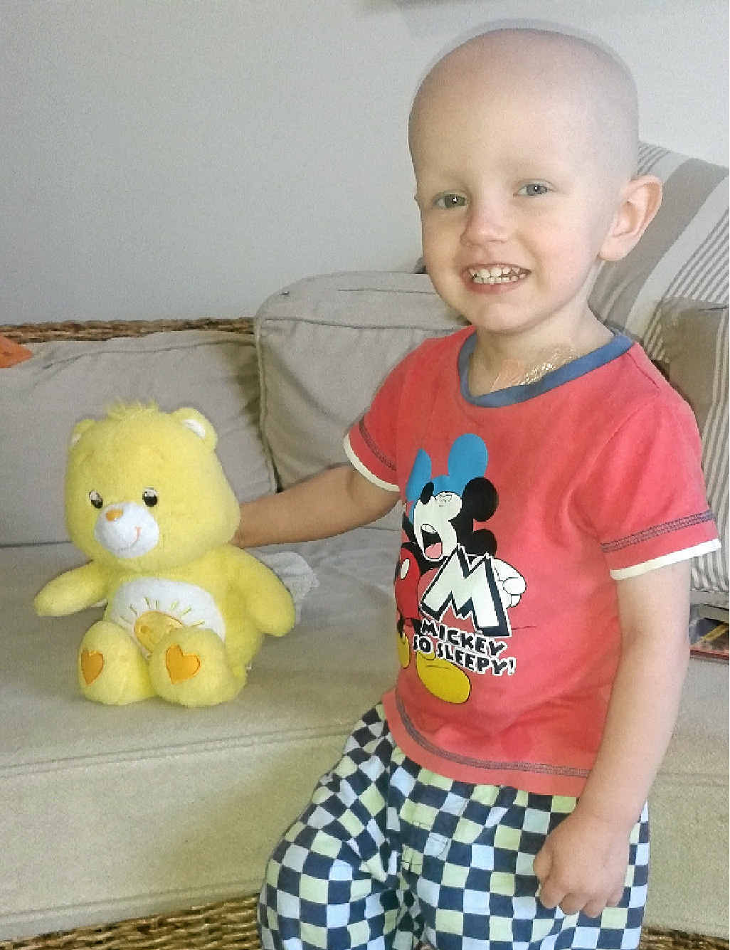 SUPPORT: Blake Daniels is undergoing treatment for neuroblastoma, a rare form a childhood cancer. SUPPORT: Blake Daniels is undergoing treatment for neuroblastoma, a rare form a childhood cancer.