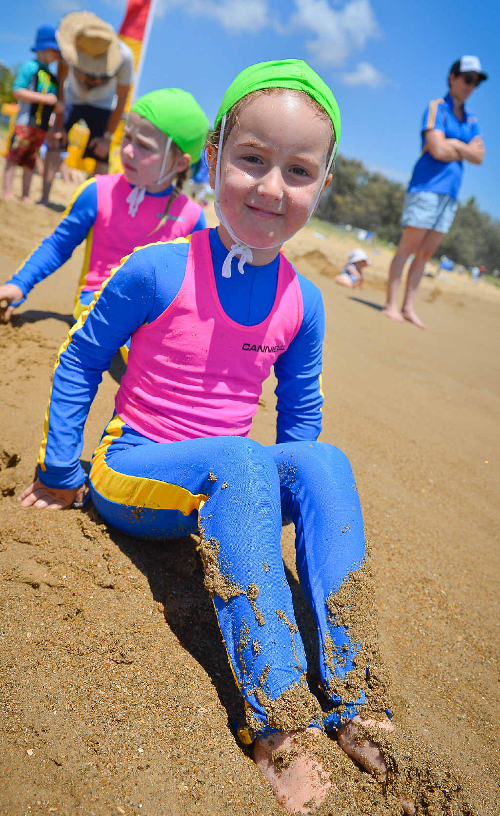 Bella Piltz, 5, is a first year nipper. Bella Piltz, 5, is a first year nipper.