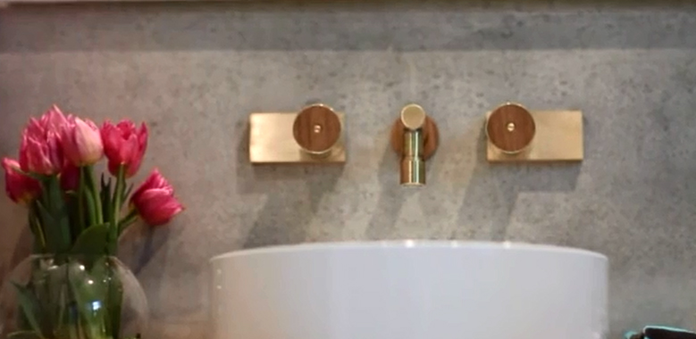 Dean and Shay's winning guest ensuite in The Block's challenge apartment. Dean and Shay's winning guest ensuite in The Block's challenge apartment.