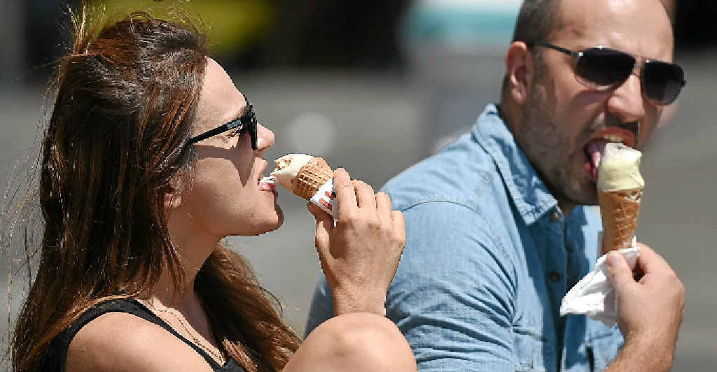 LICK THE HEAT: Two people took matters into their own hands in summer heat early this year. Australia had its third hottest year on record last year. LICK THE HEAT: Two people took matters into their own hands in summer heat early this year. Australia had its third hottest year on record last year.