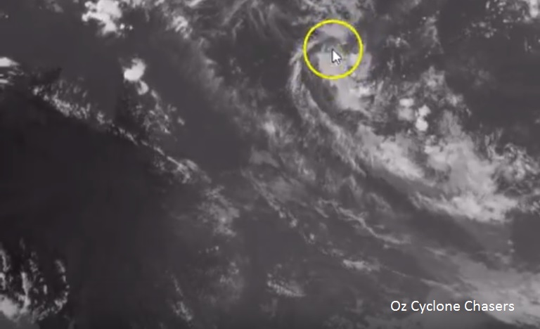 Oz Cyclone Chasers are watching a tropical low off the Queensland coast. Oz Cyclone Chasers are watching a tropical low off the Queensland coast.