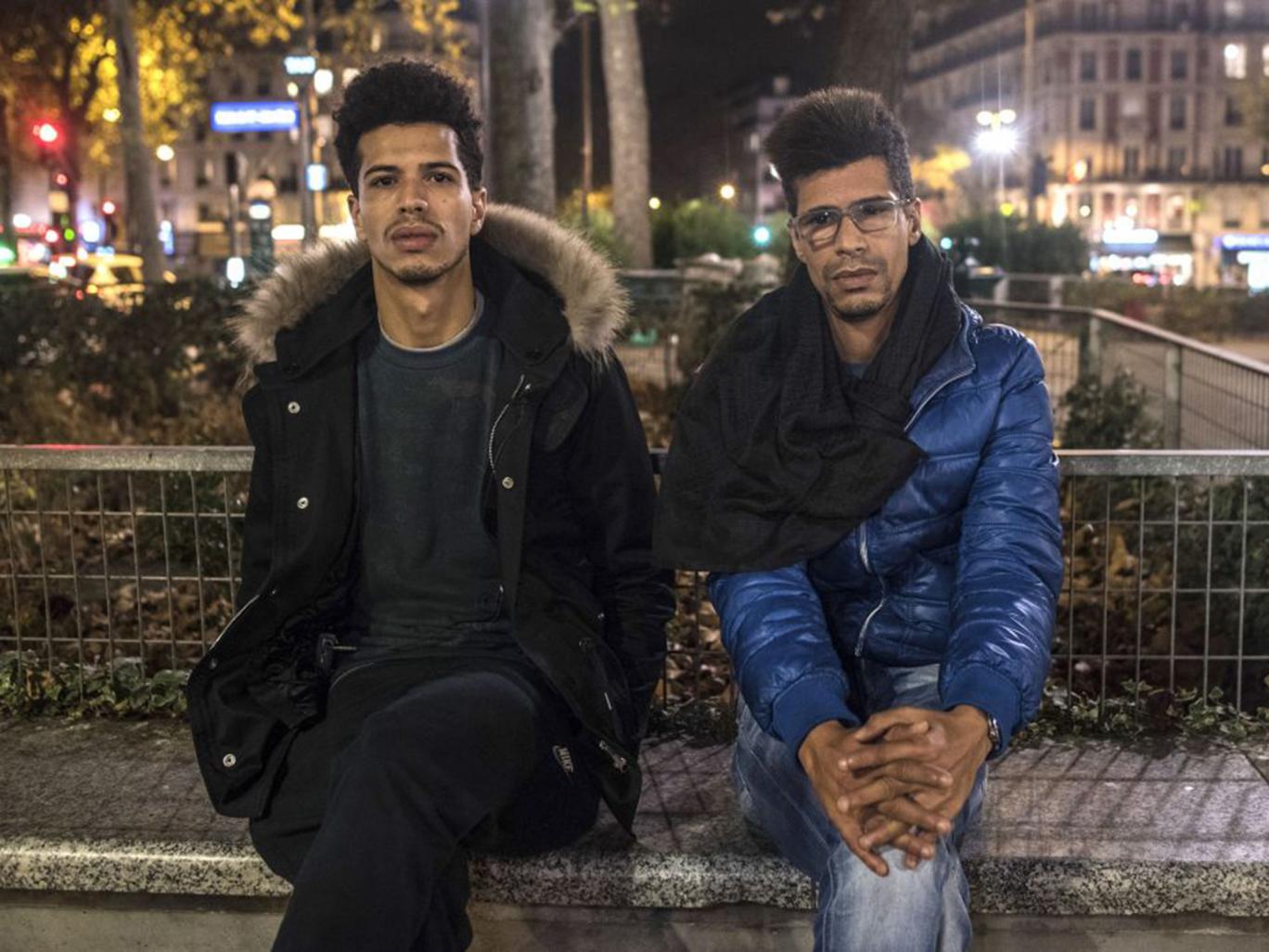 Khaled Saadi, 27, left, was working at La Belle Equipe restaurant when the gunmen opened fire. Khaled Saadi, 27, left, was working at La Belle Equipe restaurant when the gunmen opened fire.