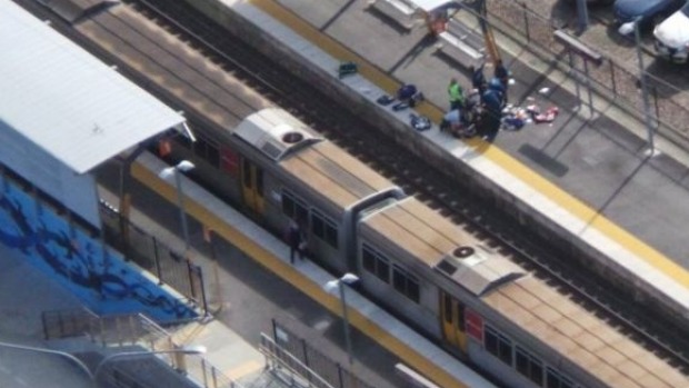A woman was given a blood transfusion at Grovely station after being hit by a train. Photo: Penny Dahl/Twitter
A woman was given a blood transfusion at Grovely station after being hit by a train. Photo: Penny Dahl/Twitter