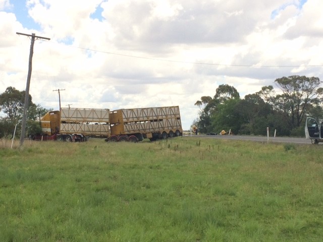 The cattle truck involved in a crash on the Gore Hwy that killed three people. The cattle truck involved in a crash on the Gore Hwy that killed three people.