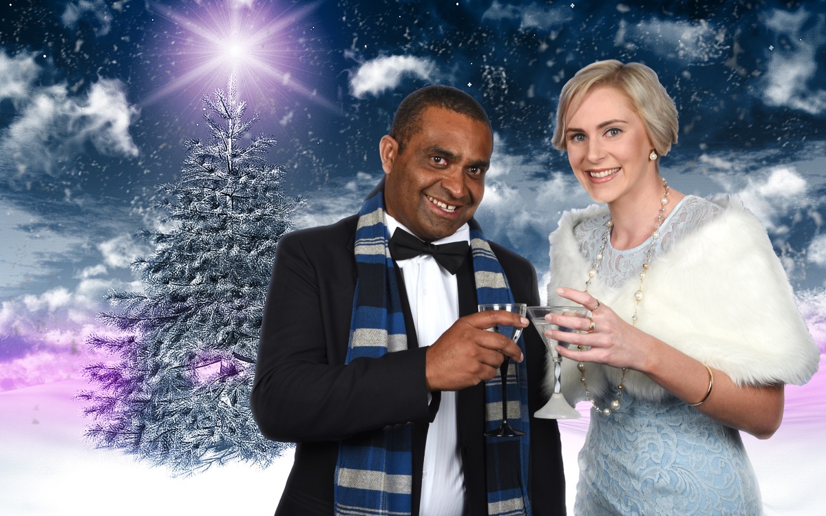 CQUni staff members Malcolm Mann and Tegan Gunter model some costume ideas for the Winter Wonderland theme. CQUni staff members Malcolm Mann and Tegan Gunter model some costume ideas for the Winter Wonderland theme.