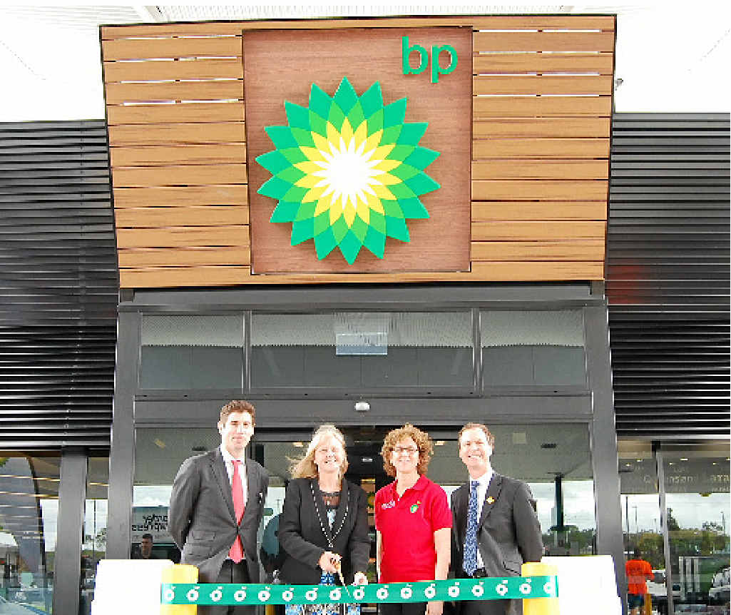 GRAND OPENING: Jackson Ross (from Transurban), Cr Angela Owen-Taylor (Brisbane City Council), Peri Hunter, General Manager Retail BP in Australia, and Graham Fraine (TMR) open the new BP. GRAND OPENING: Jackson Ross (from Transurban), Cr Angela Owen-Taylor (Brisbane City Council), Peri Hunter, General Manager Retail BP in Australia, and Graham Fraine (TMR) open the new BP.