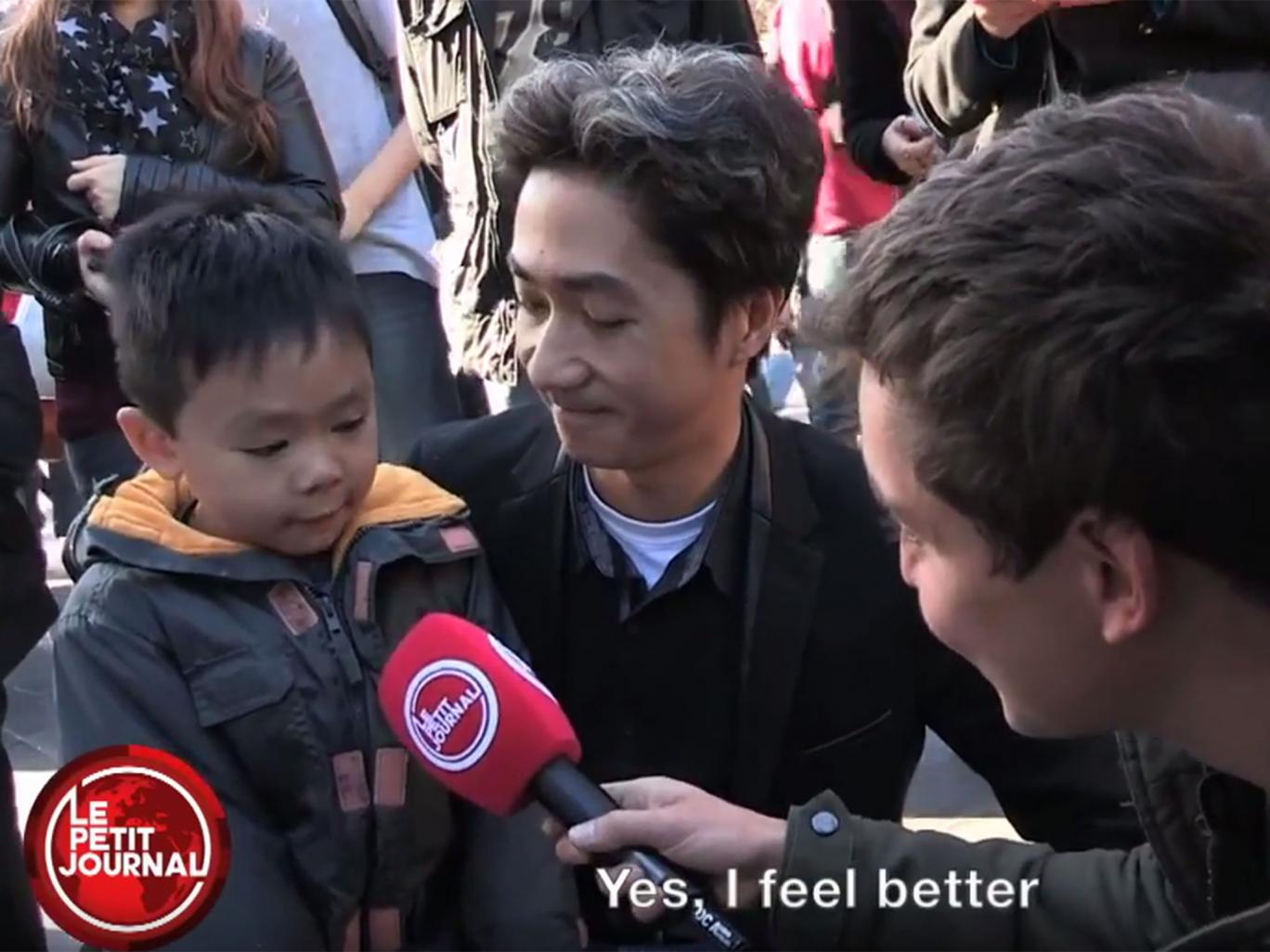 A father explains the Paris shootings to his young son Le Petit Journal/YouTube A father explains the Paris shootings to his young son Le Petit Journal/YouTube