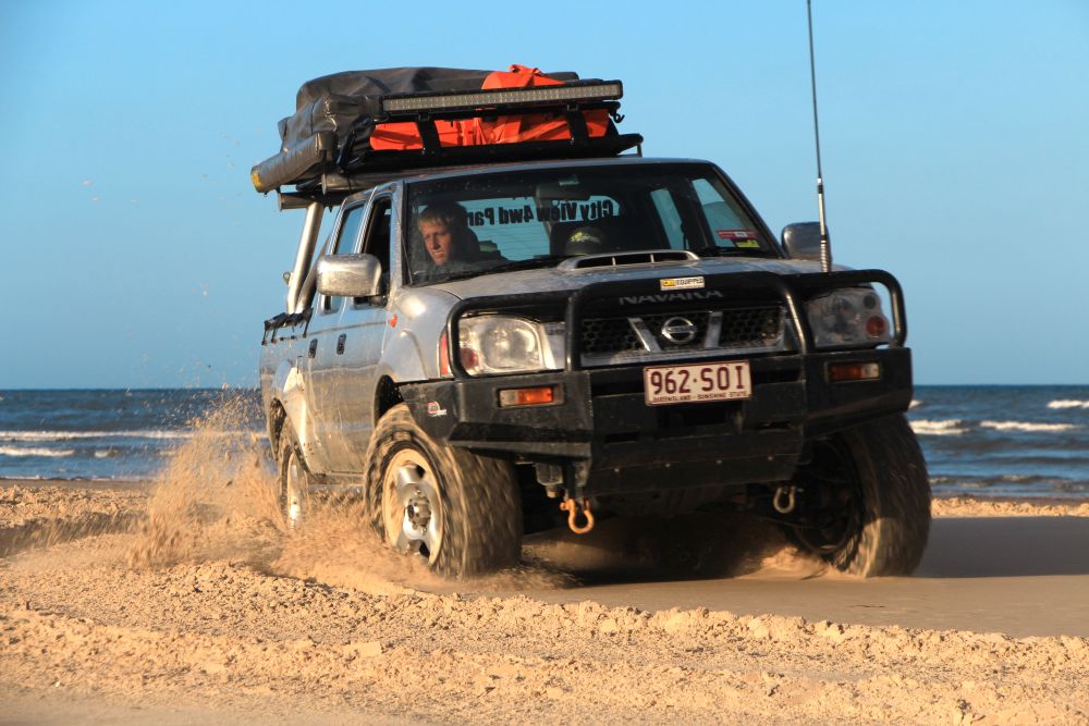 Letting down your tyre pressure is paramount. Anyone who goes camping is usually packed to the brim so 18psi is a good starting point; this is where the tyre gauge and air compressor earn their keep. Letting down your tyre pressure is paramount. Anyone who goes camping is usually packed to the brim so 18psi is a good starting point; this is where the tyre gauge and air compressor earn their keep.