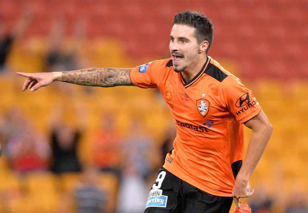 Brisbane Roar striker Jamie Maclaren. Photo: Bradley Kanaris/Getty Images Brisbane Roar striker Jamie Maclaren. Photo: Bradley Kanaris/Getty Images