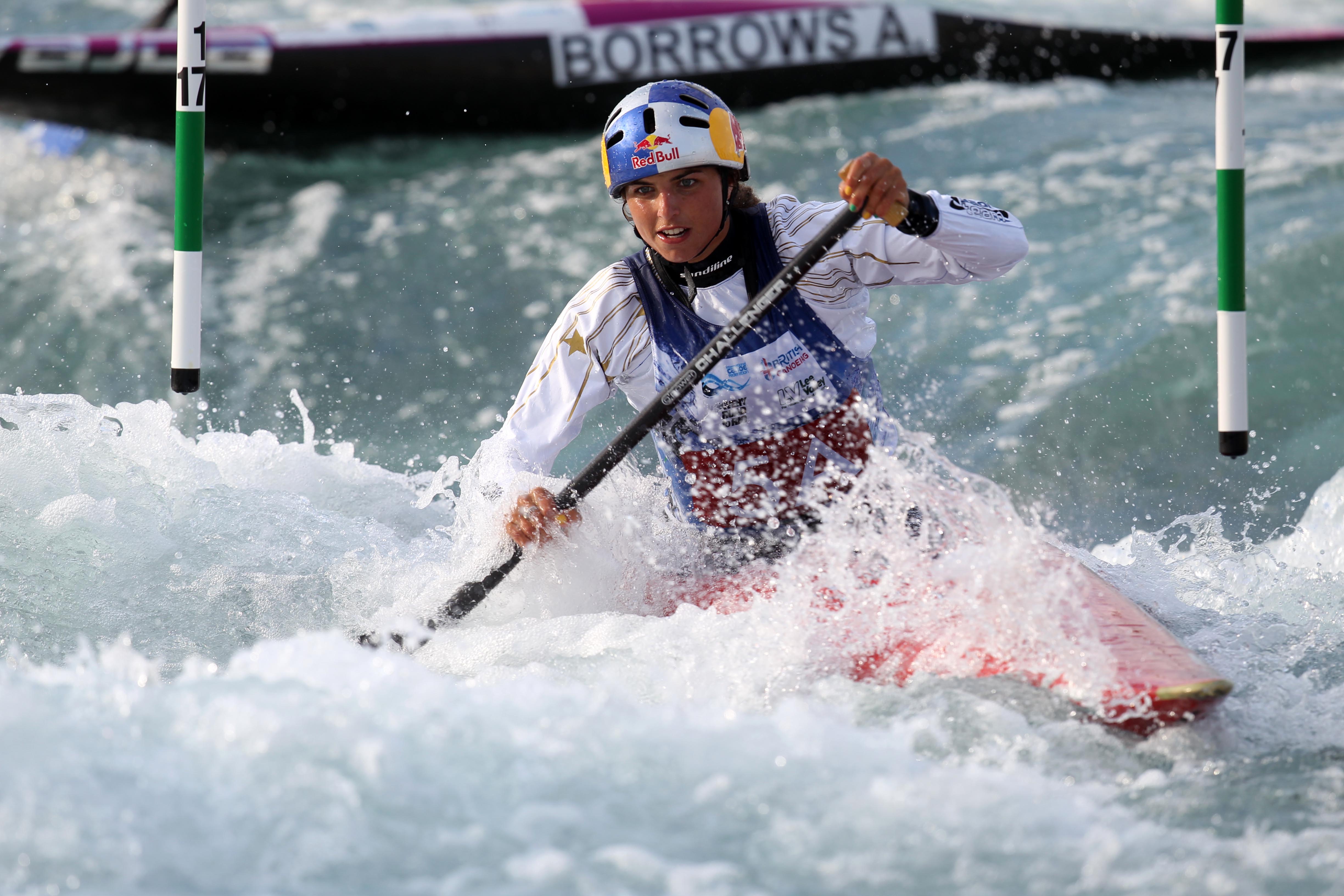 Jessica Fox on her way to C1 slalom gold at the world championships in London earlier this year. Photo: Getty Images Jessica Fox on her way to C1 slalom gold at the world championships in London earlier this year. Photo: Getty Images