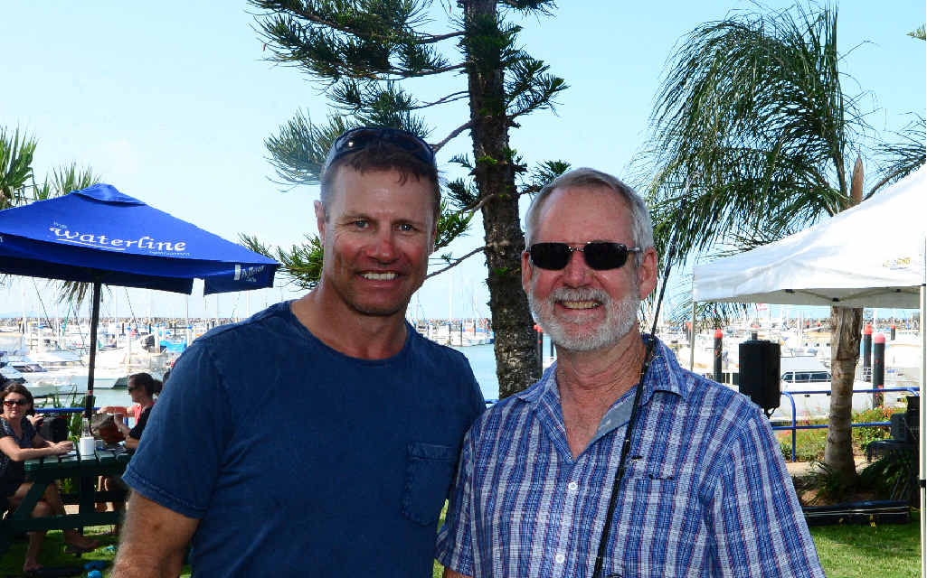 MEET AND GREET: Former rugby league star Andrew Ettingshausen was on the Capricorn Coast to film his TV show and meet fans at the Waterline Cafe. MEET AND GREET: Former rugby league star Andrew Ettingshausen was on the Capricorn Coast to film his TV show and meet fans at the Waterline Cafe.