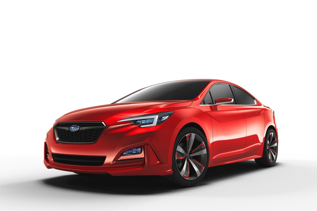 The Impreza Concept revealed by Subaru late in 2015. The Impreza Concept revealed by Subaru late in 2015.