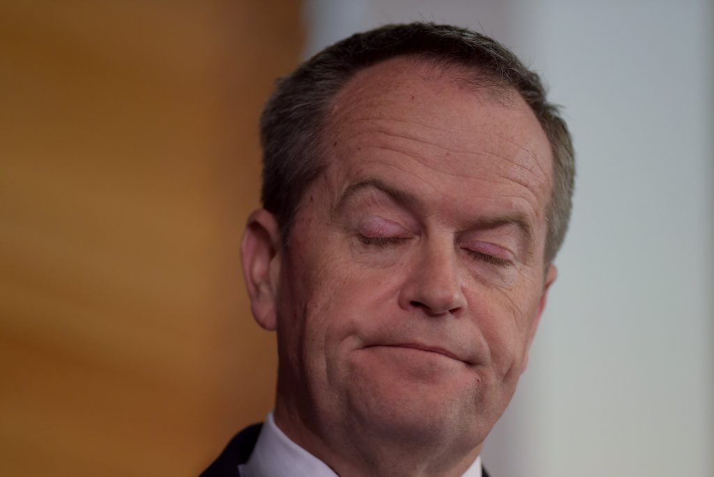 Australian Opposition Leader Bill Shorten speaks during a press conference at Parliament House in Canberra, Tuesday, Nov. 24, 2015. (AAP Image/Lukas Coch) Australian Opposition Leader Bill Shorten speaks during a press conference at Parliament House in Canberra, Tuesday, Nov. 24, 2015. (AAP Image/Lukas Coch)
