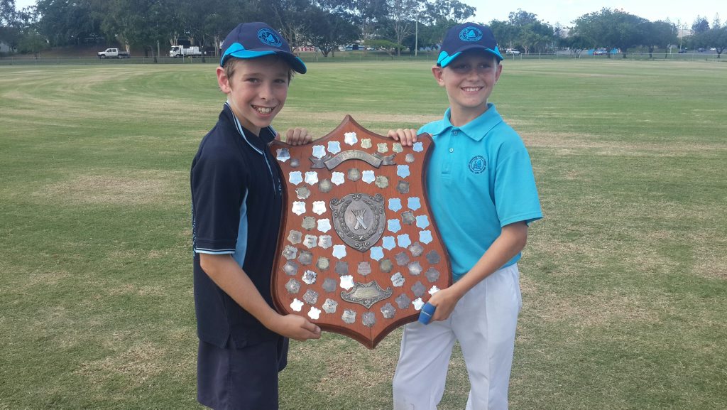 The Bundaberg Christian College holds up the Lane Shield The Bundaberg Christian College holds up the Lane Shield