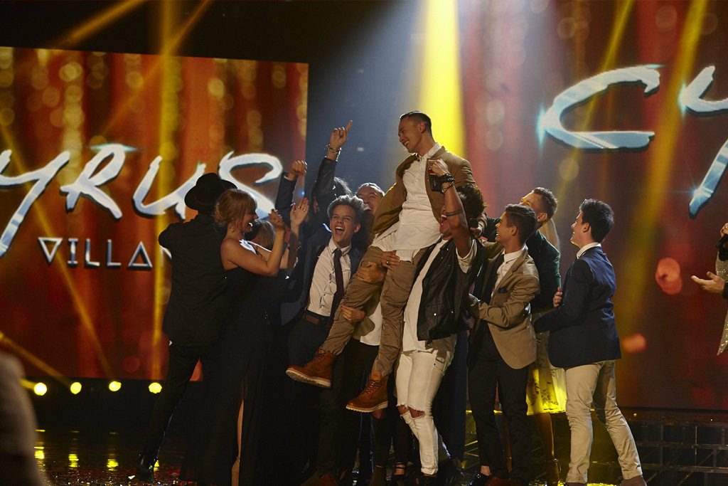 The X Factor winner Cyrus Villanueva. The X Factor winner Cyrus Villanueva.