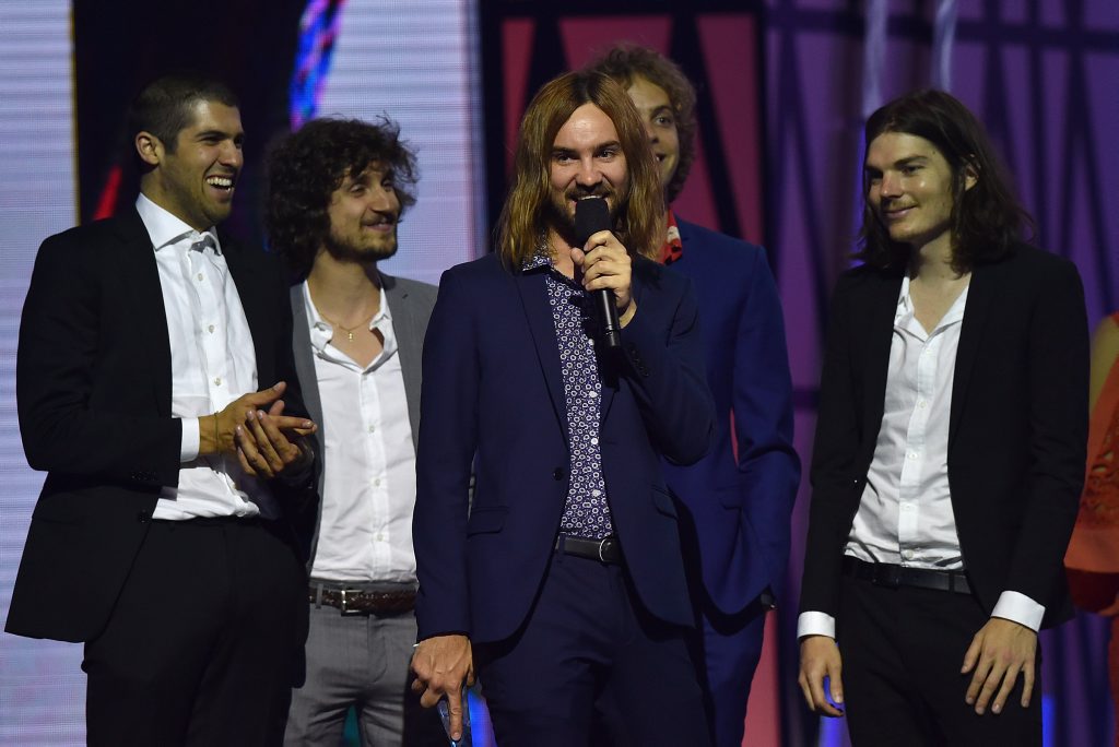Tame Impala accept the ARIA for Best Group during the 29th ARIA Awards, at The Star, in Sydney. Tame Impala accept the ARIA for Best Group during the 29th ARIA Awards, at The Star, in Sydney.