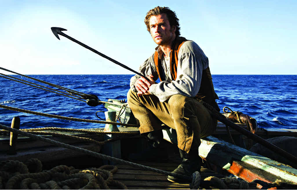 Chris Hemsworth as Owen Chase in a scene from In the Heart of the Sea. RIGHT: Hemsworth tweets his dramatic transformation for the role on Twitter. Chris Hemsworth as Owen Chase in a scene from In the Heart of the Sea. RIGHT: Hemsworth tweets his dramatic transformation for the role on Twitter.