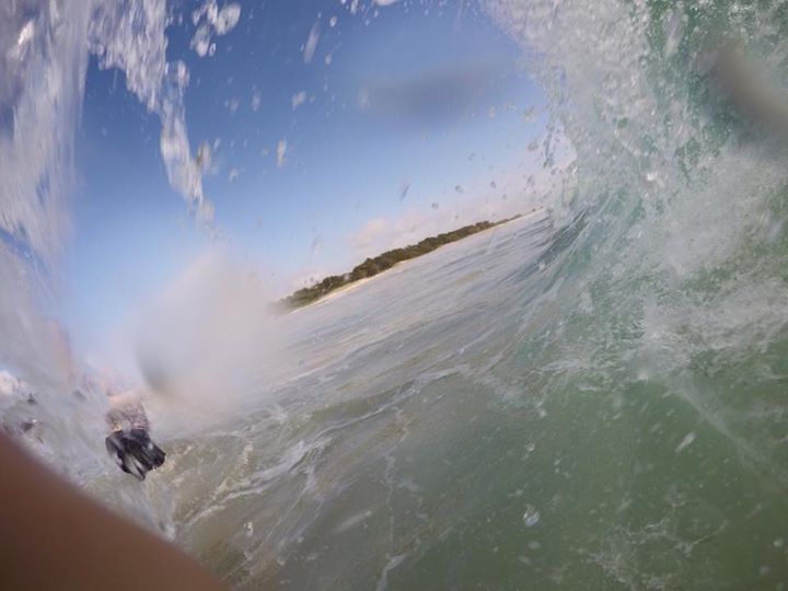 Owen Wraight - Brunswick Heads surf beach from inside a wave Owen Wraight - Brunswick Heads surf beach from inside a wave