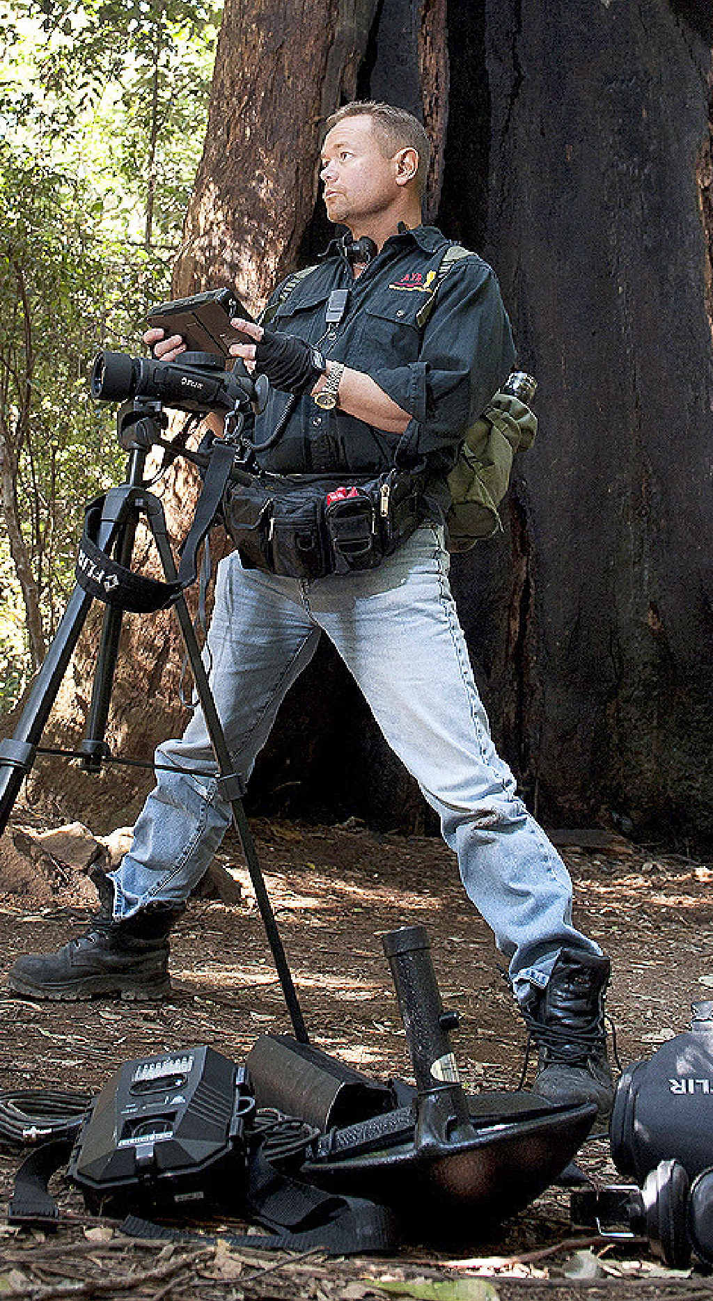 BRAVE: Legendary yowie researcher Dean Harrison escaped with his life, just, after two yowie encounters. BRAVE: Legendary yowie researcher Dean Harrison escaped with his life, just, after two yowie encounters.