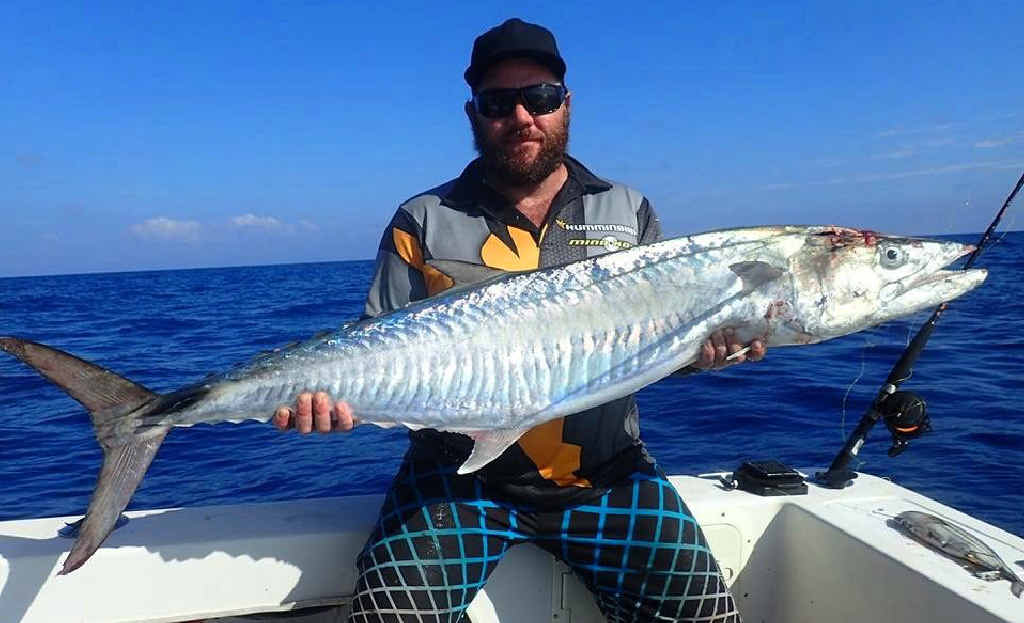 HANDS FULL: Kenny Powers from Keppel Bay Sportsfishing Club with a solid Spanish mackerel. HANDS FULL: Kenny Powers from Keppel Bay Sportsfishing Club with a solid Spanish mackerel.