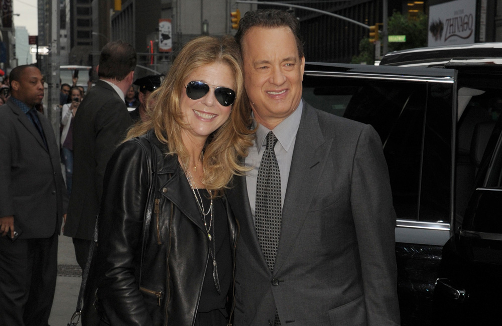 Tom Hanks with wife Rita Wilson who is now cancer free Tom Hanks with wife Rita Wilson who is now cancer free