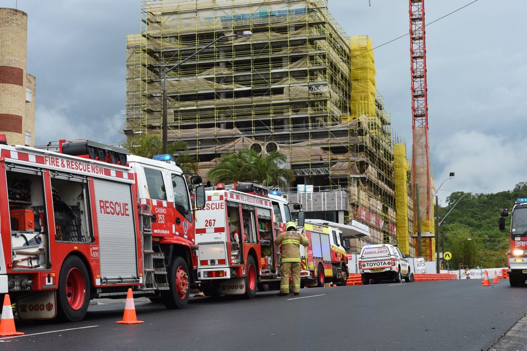 Emergency services at the hospital after the storm in 2015. Emergency services at the hospital after the storm in 2015.