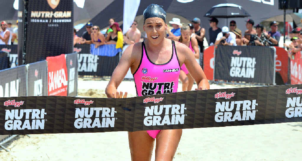 NEW KID ON THE BLOCK: Kirsty Higgison wins Round One of the Nutri-Grain Ironman series at Coolum. NEW KID ON THE BLOCK: Kirsty Higgison wins Round One of the Nutri-Grain Ironman series at Coolum.