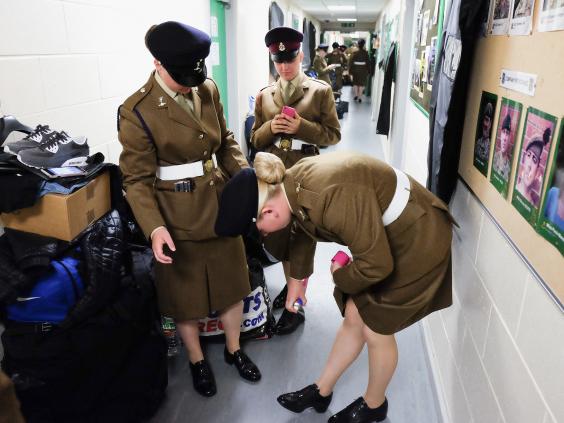 Female Junior soldiers from 19 Platoon in Harrogate Female Junior soldiers from 19 Platoon in Harrogate