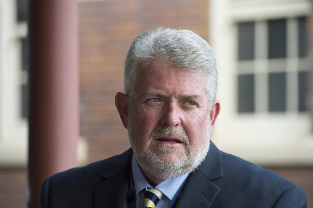 Darling Downs Detective Inspector Dave Isherwood talks to media about a man killed in a hit and run incident in Oakey. Darling Downs Detective Inspector Dave Isherwood talks to media about a man killed in a hit and run incident in Oakey.