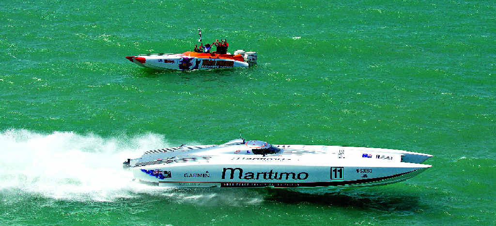 WINNER: Maritimo racing won the Supercat Extreme class in Hervey Bay. WINNER: Maritimo racing won the Supercat Extreme class in Hervey Bay.